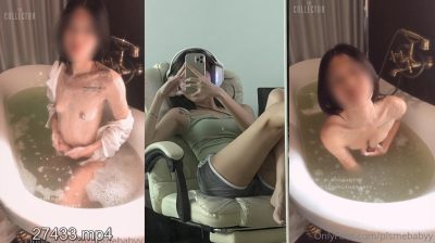 หลุดสาวไทยแท้ น้อง plsmebabyy ร่างเล็กผอมเพรียว โชว์เสียวในอ่างอาบน้ำ เปลือยท่อนบนให้เห็นหัวนมกันแบบชัดๆเลย