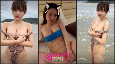คลิปหลุด onlyfans emon55556 น้องม่อนตัวเล็กแต่นมโครดใหญ่น่ารักจัดๆ กำลังนอนตั้งกล้องติวหีเนียนๆแบบเสวๆอยู่เลย