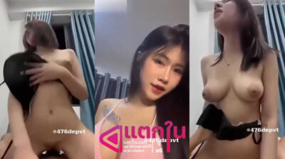 คลิปหลุด น้องโยกิ Yoki Pornnapa สาวสักลายยิ้มสวยขึ้นขย่มเย็ดโยกเอวบดควยเสียวๆ ลีลาการขย่มโคตรดีเลยโดนกระแทกหีแบบรัวๆ
